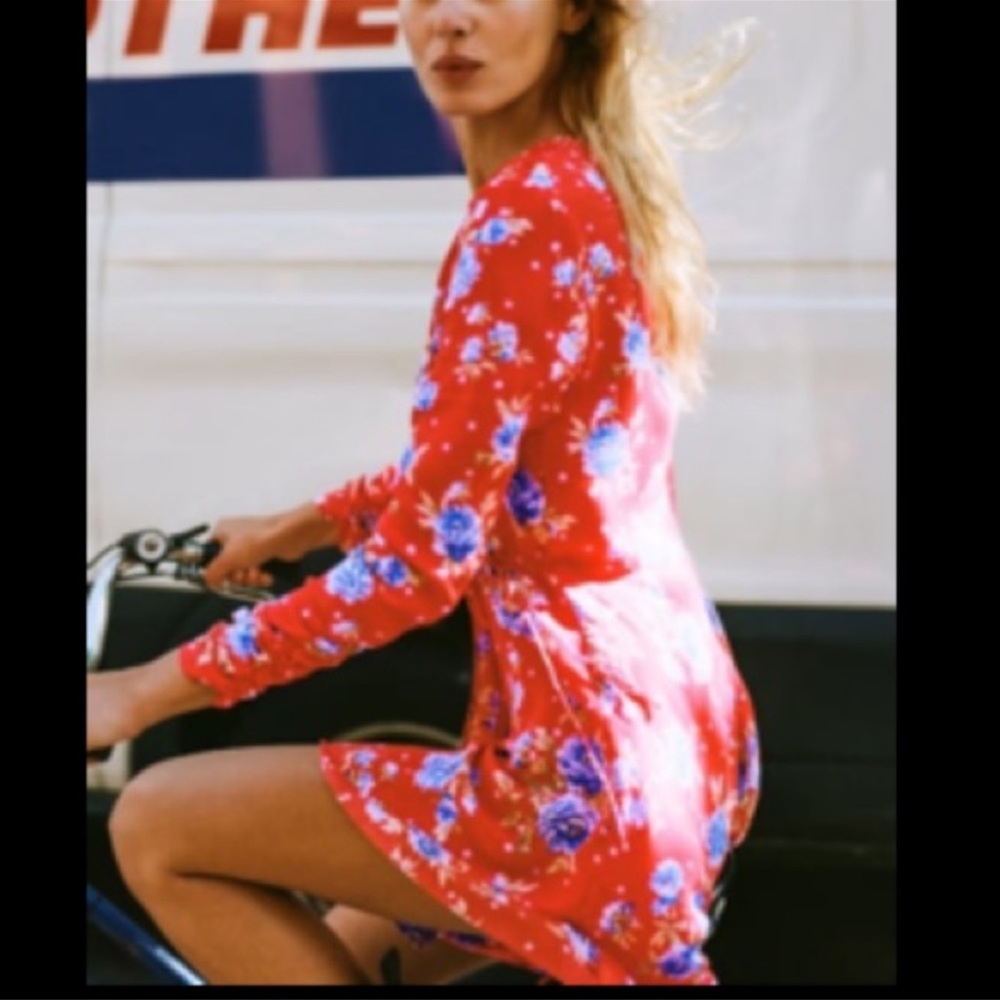 Zara Floral Wrap Dress NWT